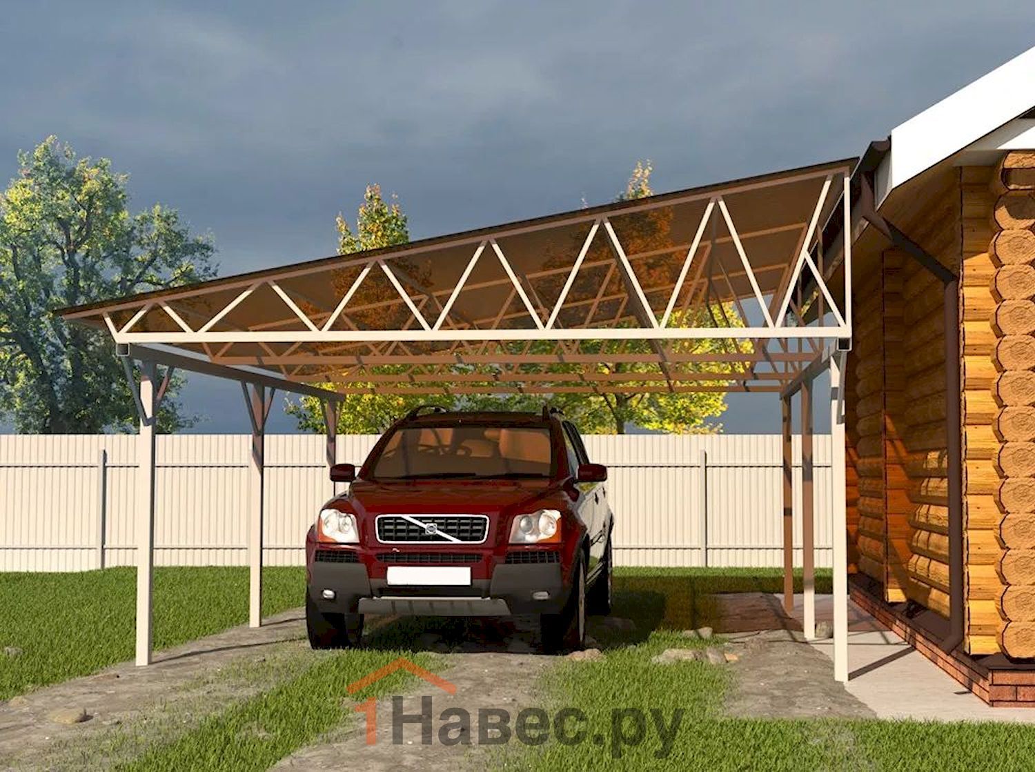 Навес из поликарбоната